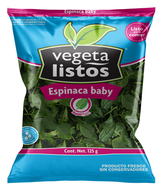 Espinaca Baby (125g)(caja con 18 pzas)